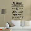 Vinilo Decorativo Pvc "lo Único Imposible Es.." 60x42cm Negro