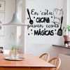 Vinilo Decorativo Pvc "en Esta Cocina.." 120x85cm Negro