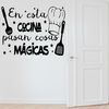 Vinilo Decorativo Pvc "en Esta Cocina.." 120x85cm Negro