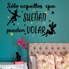 Vinilo Decorativo Pvc "sólo Aquellos Que Sueñan.." 60x42cm Negro