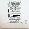 Vinilo Decorativo Pvc "nuestra Receta.." 90x60cm Negro