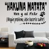 Vinilo Decorativo Pvc "hakuna Matata.." 60x42cm Negro