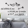 Vinilo Decorativo Pvc "toda Historia De Amor.." 90x60cm Negro