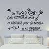 Vinilo Decorativo Pvc "toda Historia De Amor.." 90x60cm Negro