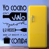 Vinilo Decorativo Pvc "yo Cocino Con Vino.." 120x60cm Negro