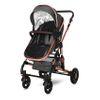 Carrito De Bebé Trío Convertible Con Bolso Alba Lorelli Negro