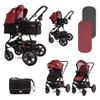 Carrito De Bebé Trío Convertible Con Bolso Lora Lorelli Rojo