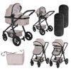 Carrito De Bebé Trío Convertible Con Bolso Alexa Lorelli Gris