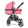 Carrito De Bebé Trío Convertible  Alba Classic Lorelli Rosado