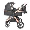 Carrito De Bebé Trío Convertible Con Bolso Heaven Lorelli Negro