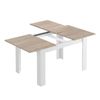 Pack Muebles Comedor Completo - Color Roble Canadian Y Blanco