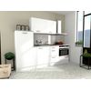 Cocina Modular Eko En Color Blanco Mate 240 Cm 6 Muebles