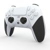 Mando Compatible Playstation Ps4 Inalambrico Y Con Vibracion Color Blanco Y Negro