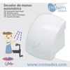 Secador De Manos Automático 1800w De Plástico Abs Blanco