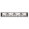 Balconcillo Desmontable Floral 60-99 Negro Forja