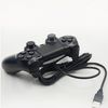 Mando Compatible Con Cable Dualshock Vibración Negro Para Ps4 Playstation 4