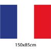 Oedim Bandera De Francia 85x150cm | Reforzada Y Con Pespuntes | Bandera Con 2 Ojales Metálicos Y Resistente Al Agua