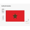 Oedim Bandera De Marruecos 85x150cm | Reforzada Y Con Pespuntes | Bandera Con 2 Ojales Metálicos Y Resistente Al Agua