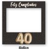 Oedim Feliz 40 Cumpleaños 80 X 80 Cm, Eventos O Celebraciones Puntuales | Ventana Troquelada | Photocall Cartón