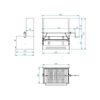 Barbacoa De Carbón Y Leña Bve-61 De 60 Cm Con Elevador Y Paravimentos