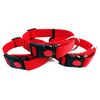 Collar Para Perros Regulable Colores Con Cierre - Color - Rojo, Longitud - 30-45cm