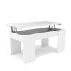 Mesa De Centro Elevable  45 X 90 X 50 Cm Blanca