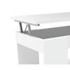 Mesa De Centro Elevable  45 X 90 X 50 Cm Blanca Dormidán