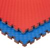 Jowy 9 Piezas (9m² ) Tatami Puzzle Con Más Densidad Para Gimnasio Artes Marciales Judo | Suelo Tatami Profesional 25mm Colores Rojo/azul  Reversible