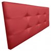 Cabecero De Cama 95, Tapizado En Polipiel Tennessee Rojo Para Cama Juvenil/matrimonio, 95x70 Cm De Alto