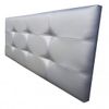 Cabecero De Cama 115, Tapizado En Polipiel Tennessee Plata Para Cama Juvenil/matrimonio, 115x70 Cm De Alto