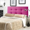 Cabecero De Cama 90, Tapizado En Polipiel Tennessee Fucsia Para Cama Juvenil/matrimonio, 90x70 Cm De Alto