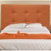 Cabecero De Cama 90, Tapizado En Polipiel Tennessee Naranja Para Cama Juvenil/matrimonio, 90x70 Cm De Alto