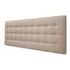 Cabecero De Cama 130, Tapizado En Polipiel Kansas Beige Para Cama Niño/juvenil/matrimonio, 130x70 Cm De Alto 