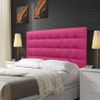 Cabecero De Cama 95, Tapizado En Polipiel Kansas Fucsia Para Cama Niño/juvenil/matrimonio, 95x70 Cm De Alto 