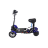 Scooter Plegable 4 Ruedas Con Doble Motor| Mini Travel 500w | Litio 36v 32ah | Azul