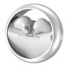 Auriculares Inalámbricos Bluetooth 5.0 Diseño Giratorio De Metal Resistente Al Agua Blanco