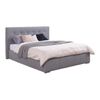 Cama Florence 100, Doble, Gris, Tapiz, Somieres, 178x216x105cm