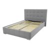 Cama Florence 101, Doble, Blanco, Cuero Ecológico, Somieres, 158x216x105cm