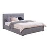 Cama Florence 101, Doble, Gris, Tapiz, Somieres, 158x216x105cm