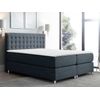 Cama Continental Baltimore 117, Doble, Gris, Tapiz, Somieres, 140x215x120cm