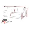 Sofá-cama Providence D101, Caja De Ropa De Cama, 86x215x95cm