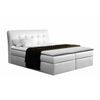 Cama Continental Baltimore 110, Continental, Blanco, Cuero Ecológico, Somieres