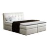 Cama Continental Baltimore 110, Individuales, De Color Marrón Claro, Cuero Ecológico