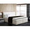 Cama Continental Baltimore 110, Individuales, De Color Marrón Claro, Cuero Ecológico