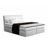 Cama Continental Baltimore 110, Individuales, Blanco, Cuero Ecológico, Somieres