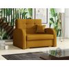 Sillón Columbus 114, Amarillo, Tapiz, Muebles Ya Montados, 85x103x98cm