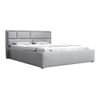 Cama Pomona 105, Doble, Gris, Tapiz, Somieres, 200x223x93cm