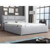 Cama Pomona 105, Doble, Gris, Tapiz, Somieres, 200x223x93cm