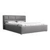 Cama Pomona 105, Doble, Gris, Tapiz, Somieres, 160x223x93cm