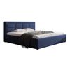 Cama Pomona 103, Doble, Azul, Tapiz, Somieres, 200x223x93cm